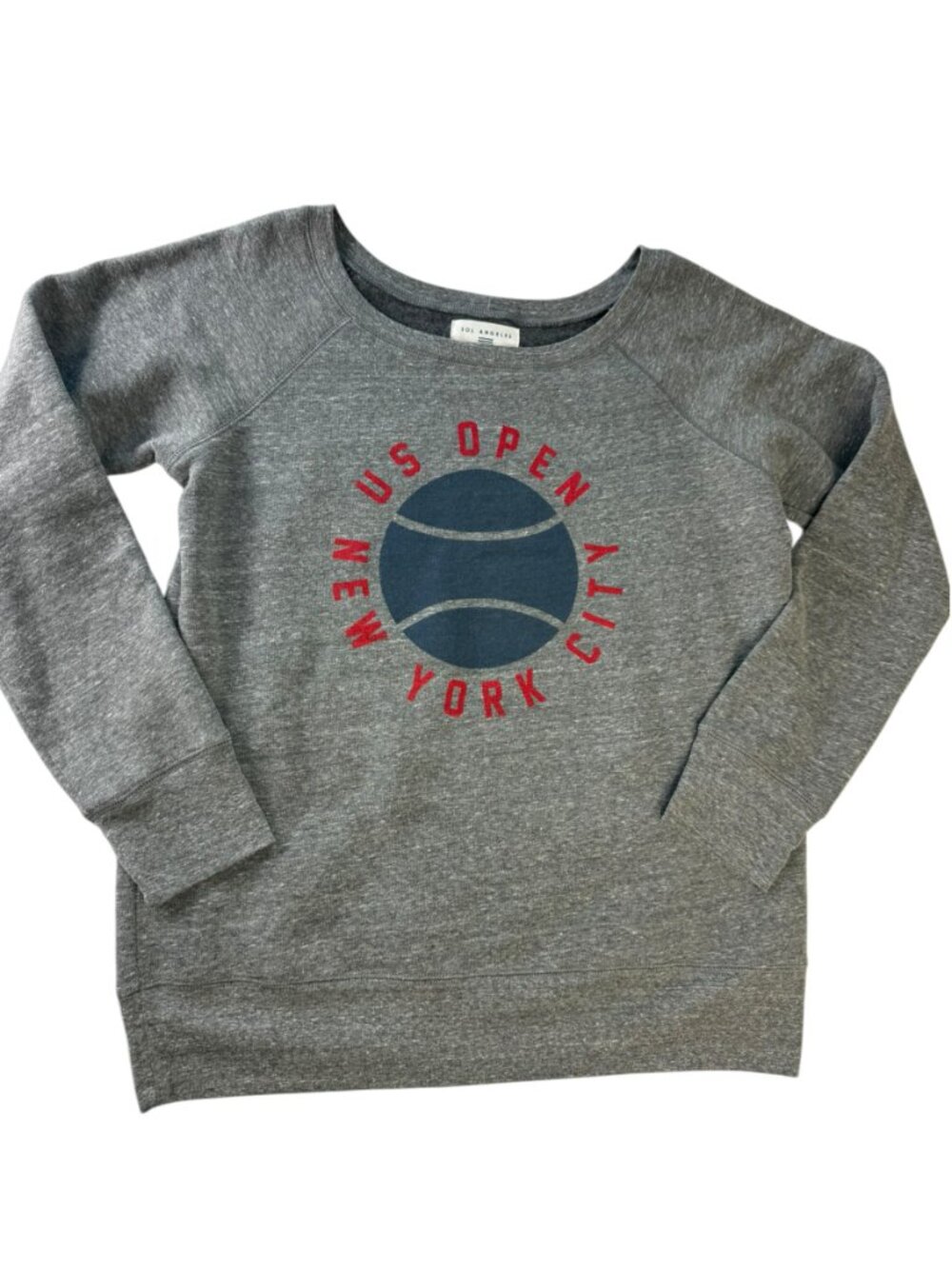 US Open Tennis Sweatshirt, Wide Neck. Size Women's XL. SOL ANGELES Brand Gray